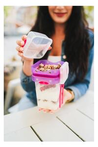 Joghurt tartó 2 db-os-evőeszközzel Push&Push – Vialli Design
