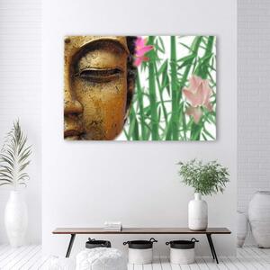 Gario Vászonkép Buddha bambuszokkal Méret: 60 x 40 cm