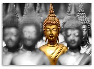 Gario Vászonkép Arany Buddha a tömegben Méret: 60 x 40 cm