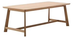 Étkezőasztal tölgyfa dekoros asztallappal 100x220 cm Idun – Kave Home