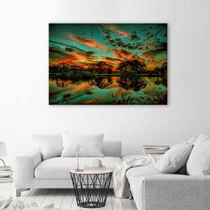 Gario Vászonkép Felhők a tó felett Méret: 60 x 40 cm