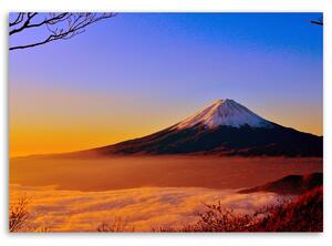 Gario Vászonkép A Fuji hegy napfényben fürdik Méret: 60 x 40 cm