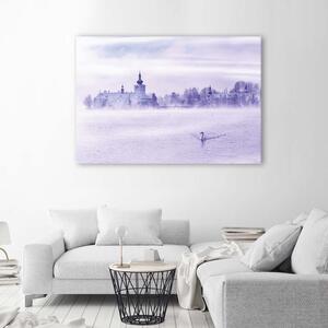 Gario Vászonkép Ködös tó Méret: 60 x 40 cm