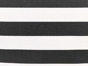 Fekete és fehér szövetkosár háromdarabos szettben DARQAB