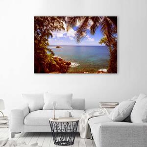 Gario Vászonkép Sziklás strand Méret: 60 x 40 cm