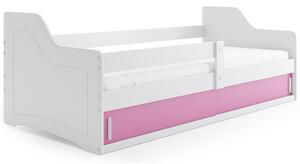 SOFIX gyerekágy tárolóhellyel 80x160 cm - fehér Rózsaszín