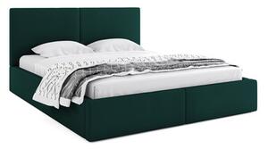 HILTON kárpitozott ágy 120x200 cm Zöld