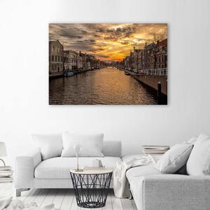 Gario Vászonkép Város a folyóparton Méret: 60 x 40 cm