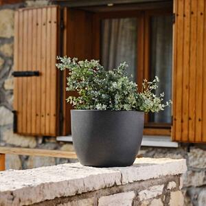 Rim virágcserép 40 cm – antracit kaspó teraszra - Antracit - 0 - 30cm