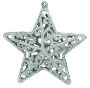 Karácsonyfadísz - csillag 3db 10cm MINT