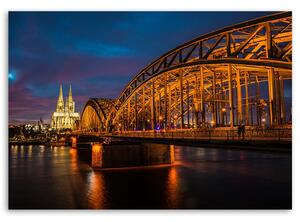 Gario Vászonkép Híd és katedrális Kölnben Méret: 60 x 40 cm