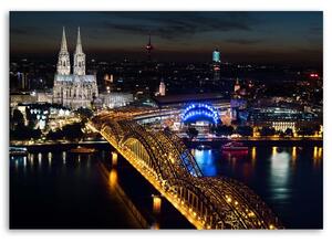 Gario Vászonkép Dóm és híd Kölnben Méret: 60 x 40 cm