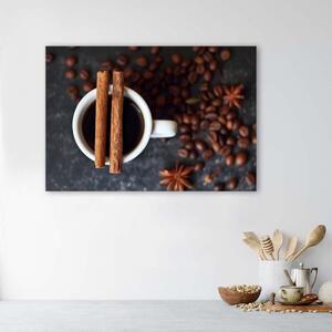 Gario Vászonkép Fahéj egy bögre kávén Méret: 60 x 40 cm