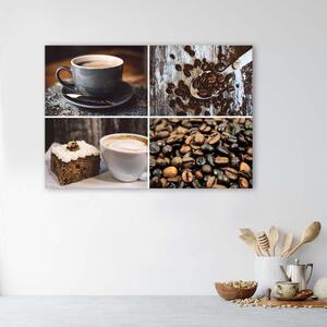 Gario Vászonkép Kávébab és sütemény Méret: 60 x 40 cm