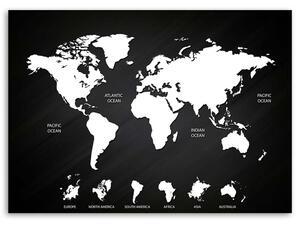 Gario Vászonkép VilágtérVászonkép És kontinensek Méret: 60 x 40 cm
