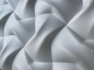 MYWALL KOK fonott mintás festhető fehér falpanel, polisztirol burkolat beltéri (60x60cm)