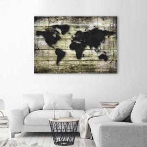 Gario Vászonkép Fekete világtérVászonkép Táblákon Méret: 60 x 40 cm