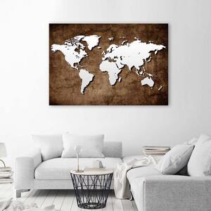 Gario Vászonkép Régi világtérkép Méret: 60 x 40 cm