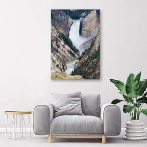 Gario Vászonkép Nagy vízesés a hegyekben Méret: 40 x 60 cm