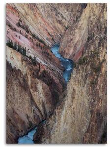 Gario Vászonkép Zúgó folyó a sziklák között Méret: 40 x 60 cm