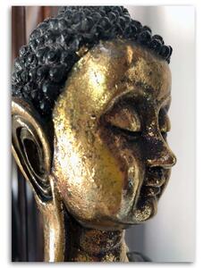 Gario Vászonkép Egy arany Buddha profilja Méret: 40 x 60 cm