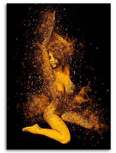 Gario Vászonkép Meztelen no aranyporban Méret: 40 x 60 cm