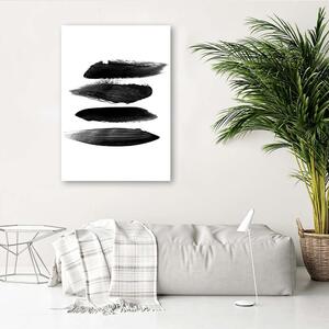 Gario Vászonkép Fekete vízszintes csíkok Méret: 40 x 60 cm
