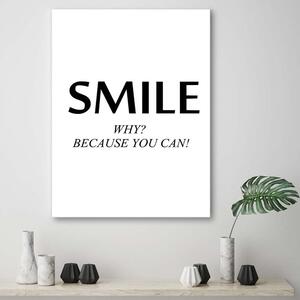 Gario Vászonkép Motivációs mosoly Méret: 40 x 60 cm