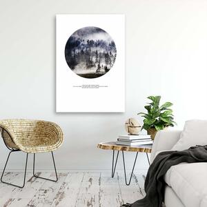 Gario Vászonkép Ködös erdő Méret: 40 x 60 cm