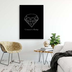 Gario Vászonkép A gyémánt anatómiája Méret: 40 x 60 cm