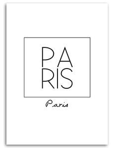 Gario Vászonkép Párizsi felirat Méret: 40 x 60 cm