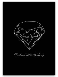 Gario Vászonkép A gyémánt anatómiája Méret: 40 x 60 cm