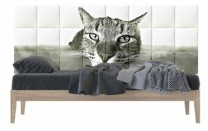 Cat cica macskás nyomtatott műbőr falvédő ágy mellé (200x75 cm)