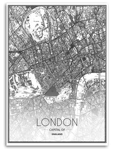 Gario Vászonkép Londo városrendezési terve Méret: 40 x 60 cm