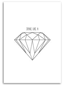 Gario Vászonkép Rajzolt gyémánt Méret: 40 x 60 cm
