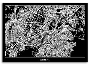 Gario Vászonkép Athén város terve Méret: 60 x 40 cm
