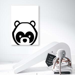 Gario Vászonkép Kontrasztos panda Méret: 40 x 60 cm