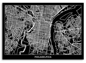 Gario Vászonkép Philadelphia városterv Méret: 60 x 40 cm