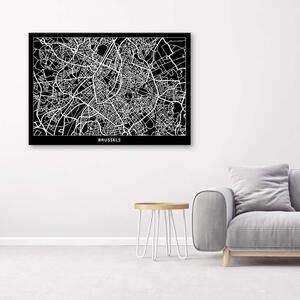 Gario Vászonkép Brüsszel városrendezési terve Méret: 60 x 40 cm