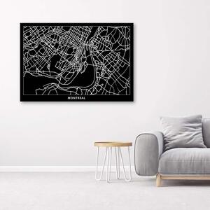 Gario Vászonkép Montreál város terve Méret: 60 x 40 cm