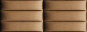 KERMA Extra modern műbőr falvédő-11 200×75 cm bronz falpanelekből