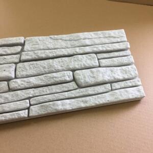 Falburkolat - Marbet Rock szürke kőhatású polisztirol falpanel, festhető dekorpanel (48,5x18cm)