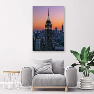 Gario Vászonkép Empire State Building naplementében Méret: 40 x 60 cm