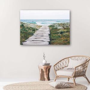 Gario Vászonkép Fából készült út a tengerhez Méret: 60 x 40 cm