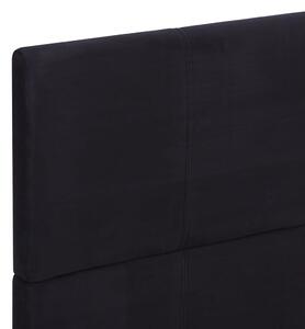 VidaXL fekete szövetkárpitozású ágykeret 140 x 200 cm