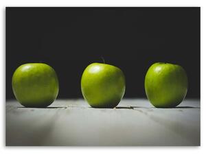 Gario Vászonkép Három zöld alma Méret: 60 x 40 cm
