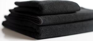 Towel City Gyorsan száradó kéztörlő 30x50 cm - Fekete | 30 x 50 cm