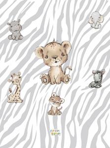 Babastar puha pelenkázó lap 50*70 cm - szürke szafari