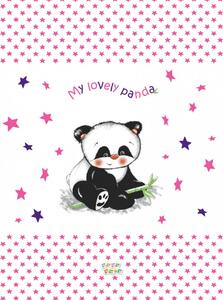 Babastar puha pelenkázó lap 50*70 cm - rózsaszín panda