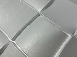 MYWALL RUBIK kocka fehér festhető polisztirol falpanel, modern falburkolat (60x60cm)
